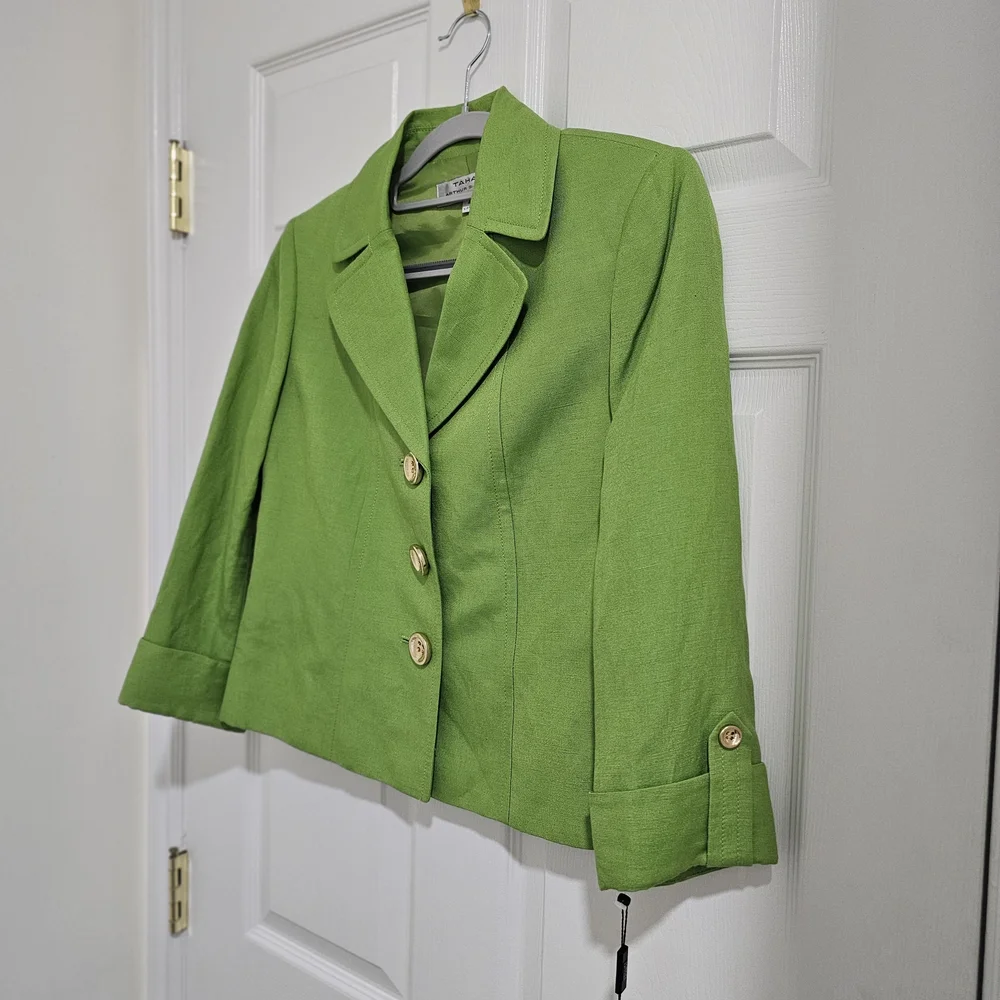 💚 Tahari Arthur S. Levine Green Blazer – NWT 💚 - Picture 2 of 13